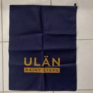 ULAN Rainy Steps Boot 👢 Drawstring Bag - Brand New - Navy